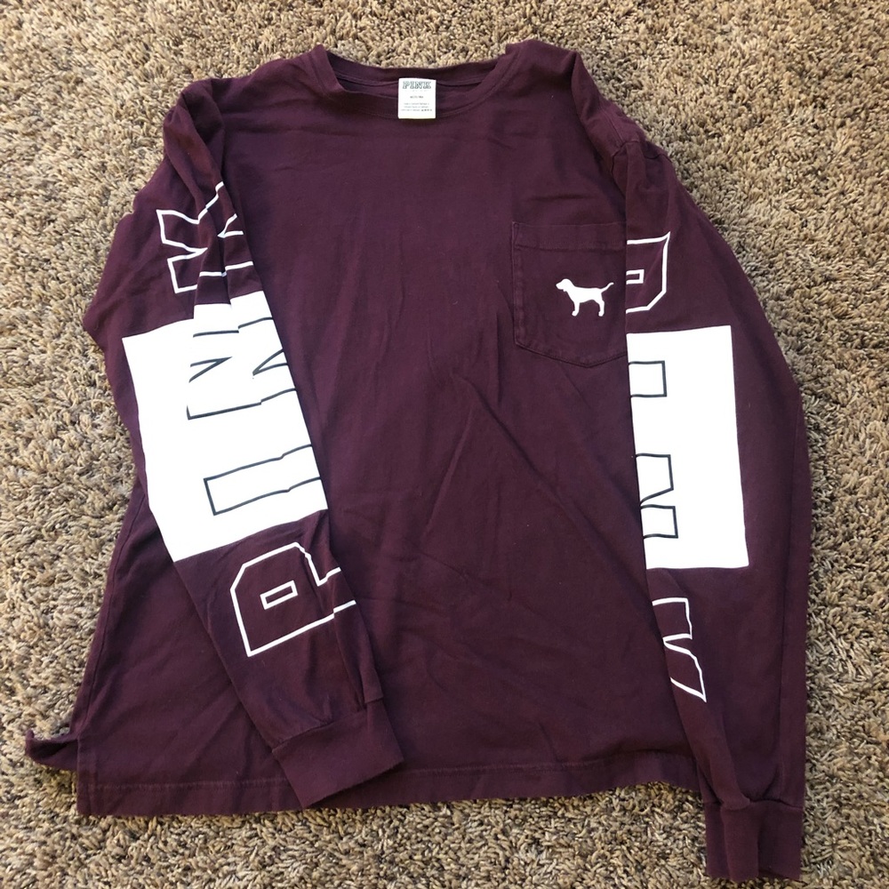 Pink long sleeve shirt, Size: Medium